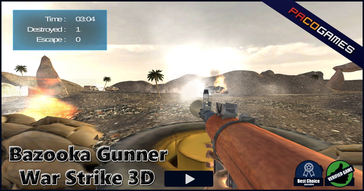 Bazooka Gunner War Strike 3D