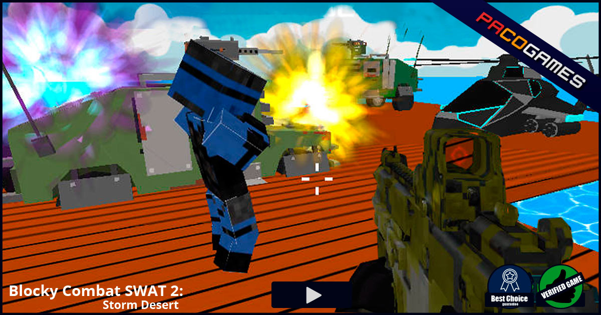 Blocky Combat Swat 2: Storm Desert