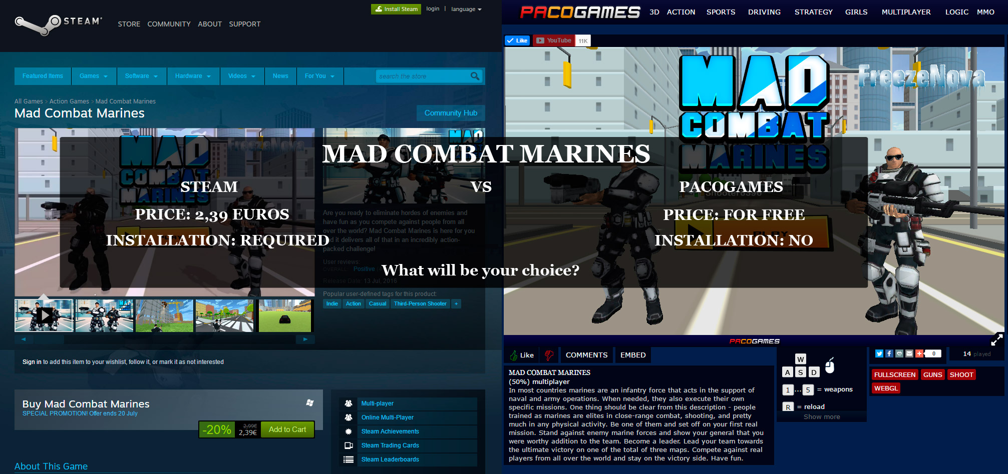 Mad Combat Marines