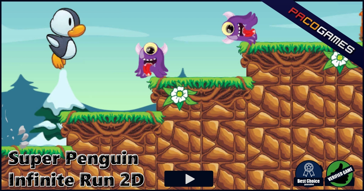 Super Penguin Infinite Run 2D