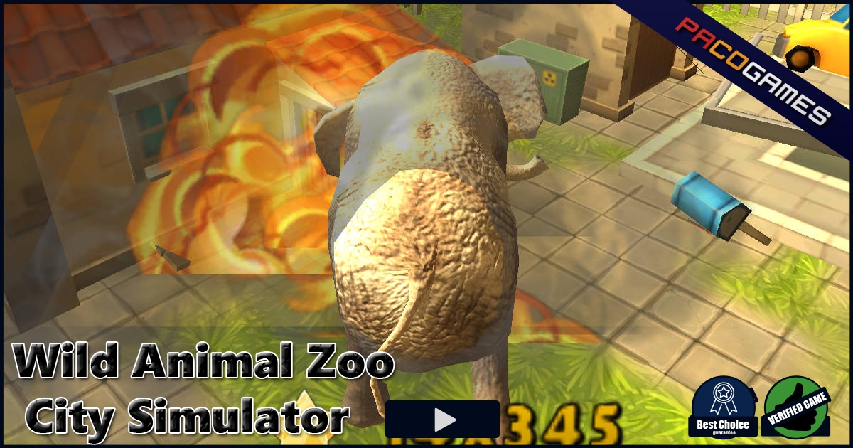 Wild Animal Zoo City Simulator